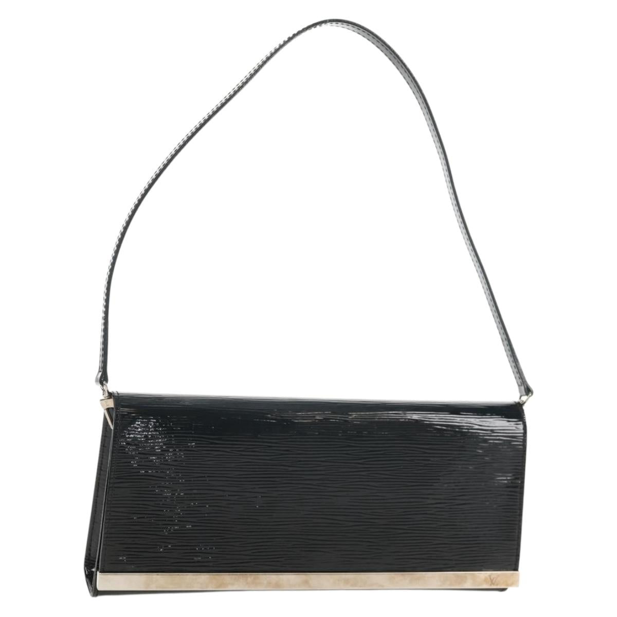 LOUIS VUITTON Electric Epi Pochette Sevigne Bag Black M4055N LV Auth ep11924