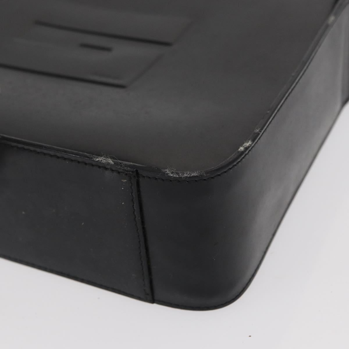 GUCCI Shoulder Bag Patent leather Black Silver 001 3032 Auth ep11927