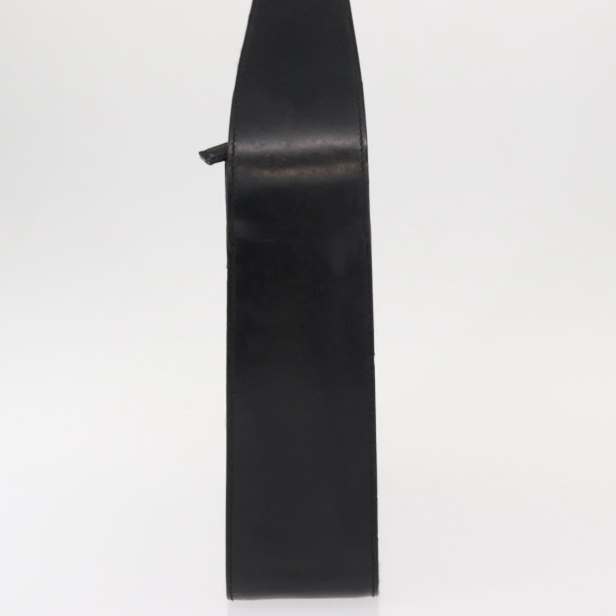 GUCCI Shoulder Bag Patent leather Black Silver 001 3032 Auth ep11927