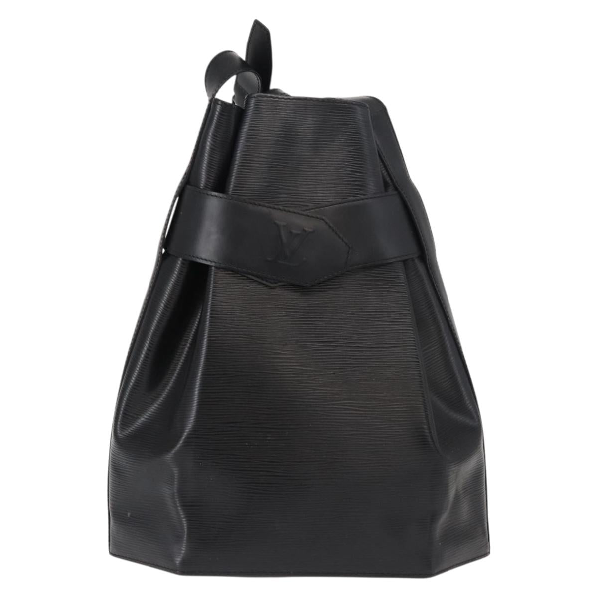 LOUIS VUITTON Epi Sac Depaule GM Shoulder Bag Black M80155 LV Auth ep11935