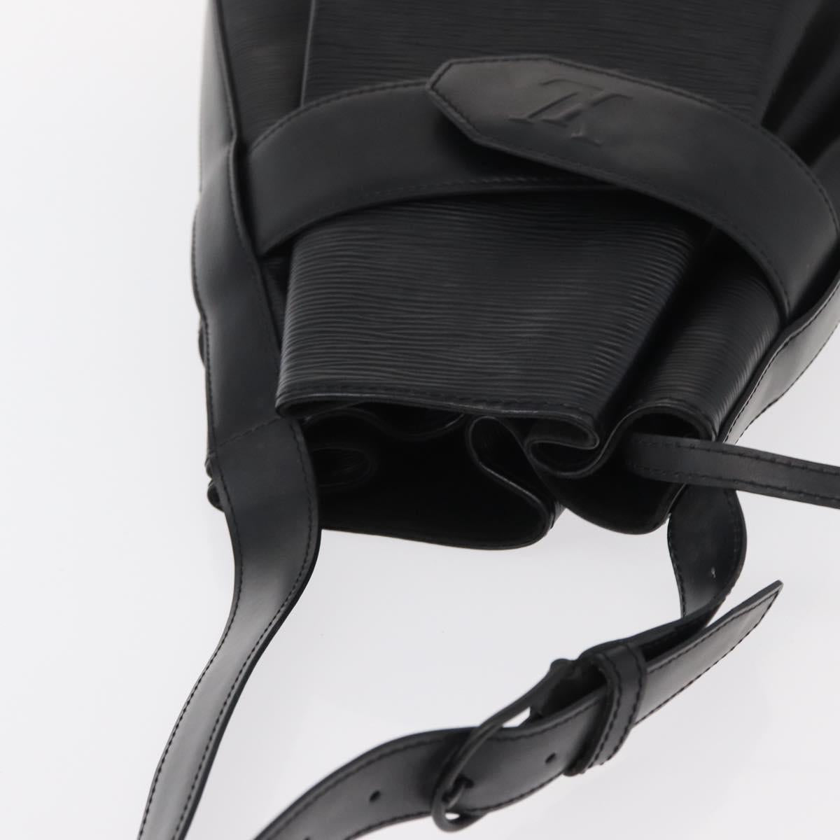 LOUIS VUITTON Epi Sac Depaule GM Shoulder Bag Black M80155 LV Auth ep11935