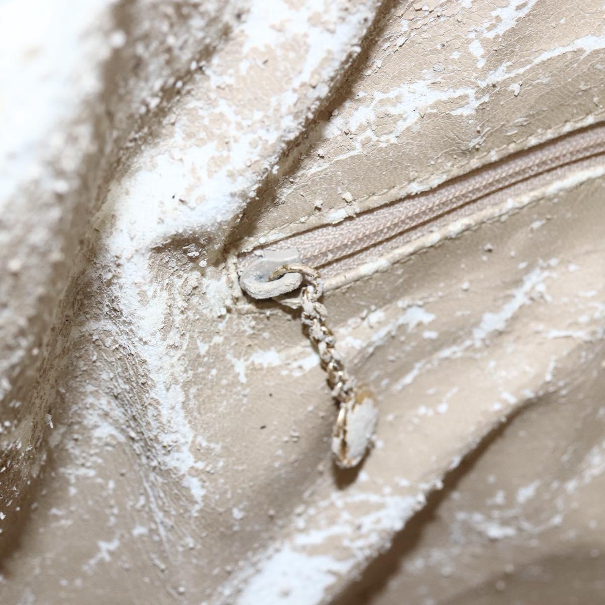 GUCCI Bamboo Shoulder Bag Leather 2way Beige Gold 001 2113 1577 Auth ep11942