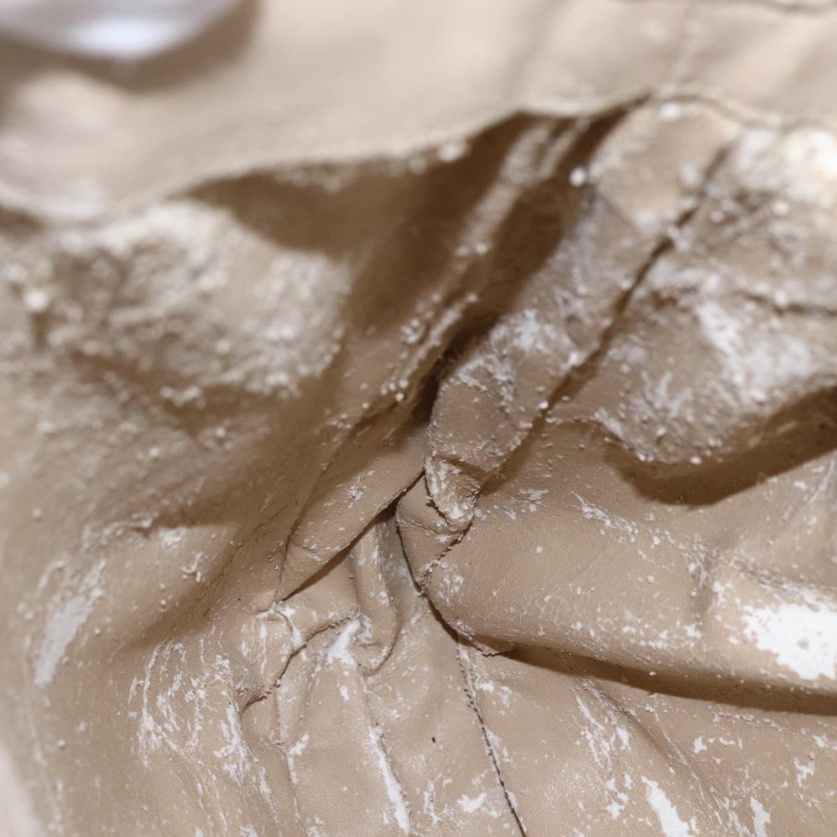 GUCCI Bamboo Shoulder Bag Leather 2way Beige Gold 001 2113 1577 Auth ep11942