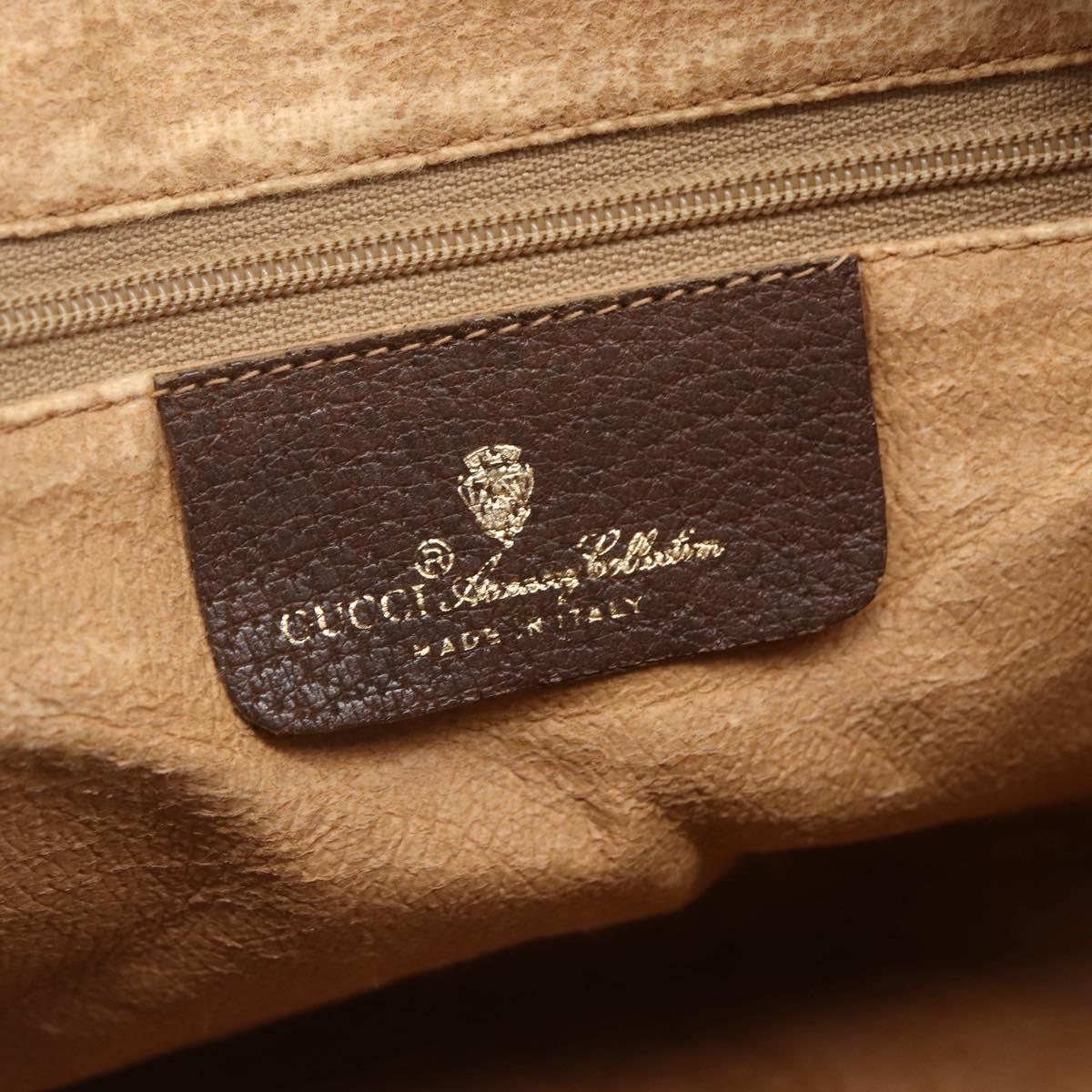 GUCCI GG Supreme Web Sherry Line Bag PVC Beige Gold 89 02 077 Auth ep11951