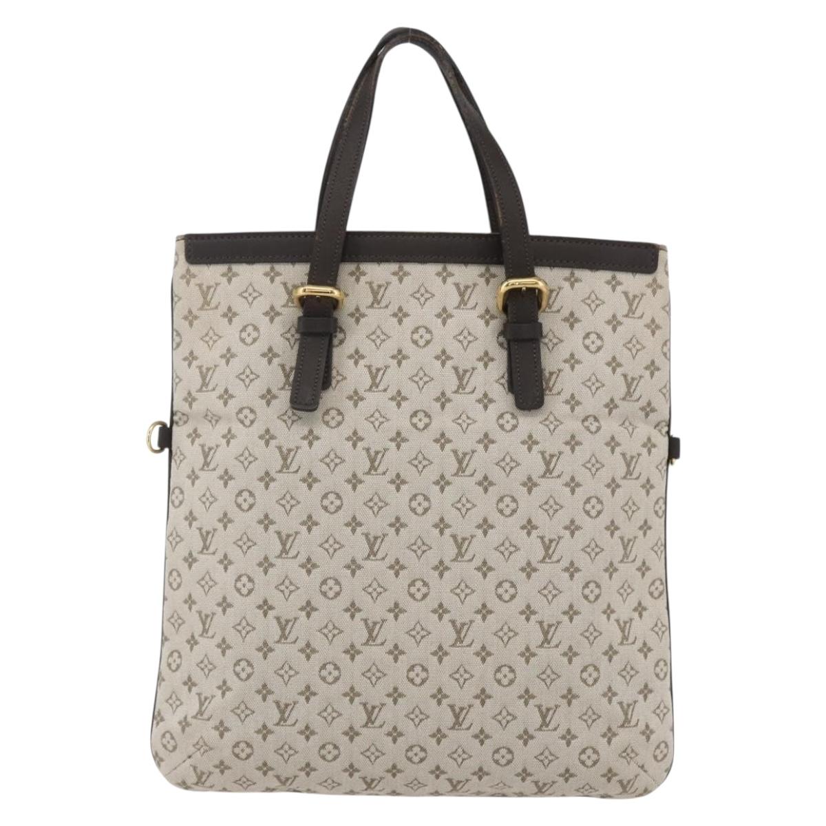LOUIS VUITTON Monogram Mini Françoise Tote Bag 2way Khaki M92209 LV Auth ep11954