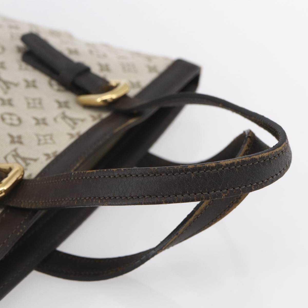 LOUIS VUITTON Monogram Mini Françoise Tote Bag 2way Khaki M92209 LV Auth ep11954