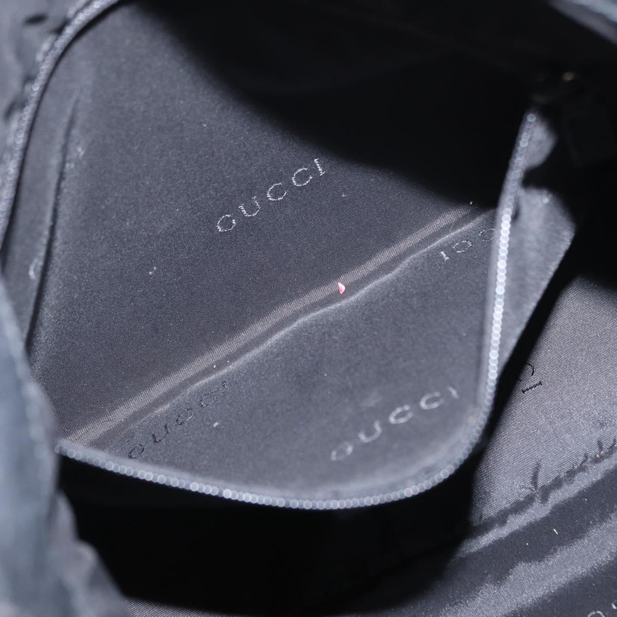 GUCCI Bamboo Shoulder Bag Leather 2way Black 001 1638 2404 Auth ep11956