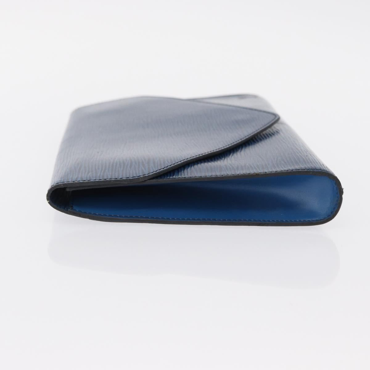 LOUIS VUITTON Epi Art Deco Clutch Bag Blue M52635 LV Auth ep11964