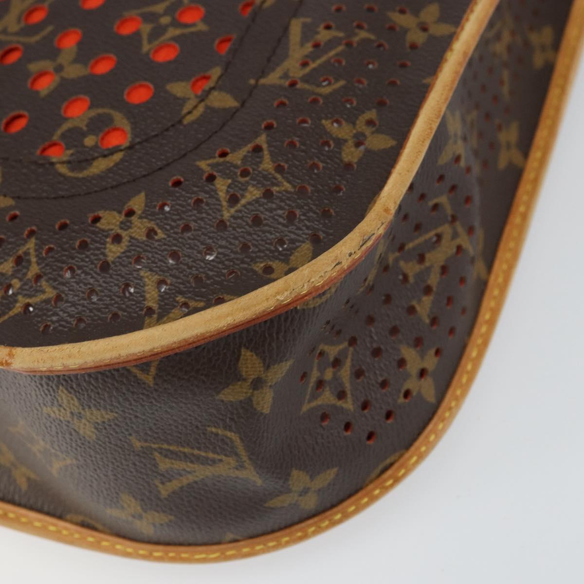 LOUIS VUITTON Monogram Perfo Musette Shoulder Bag Green M95173 LV Auth ep11967