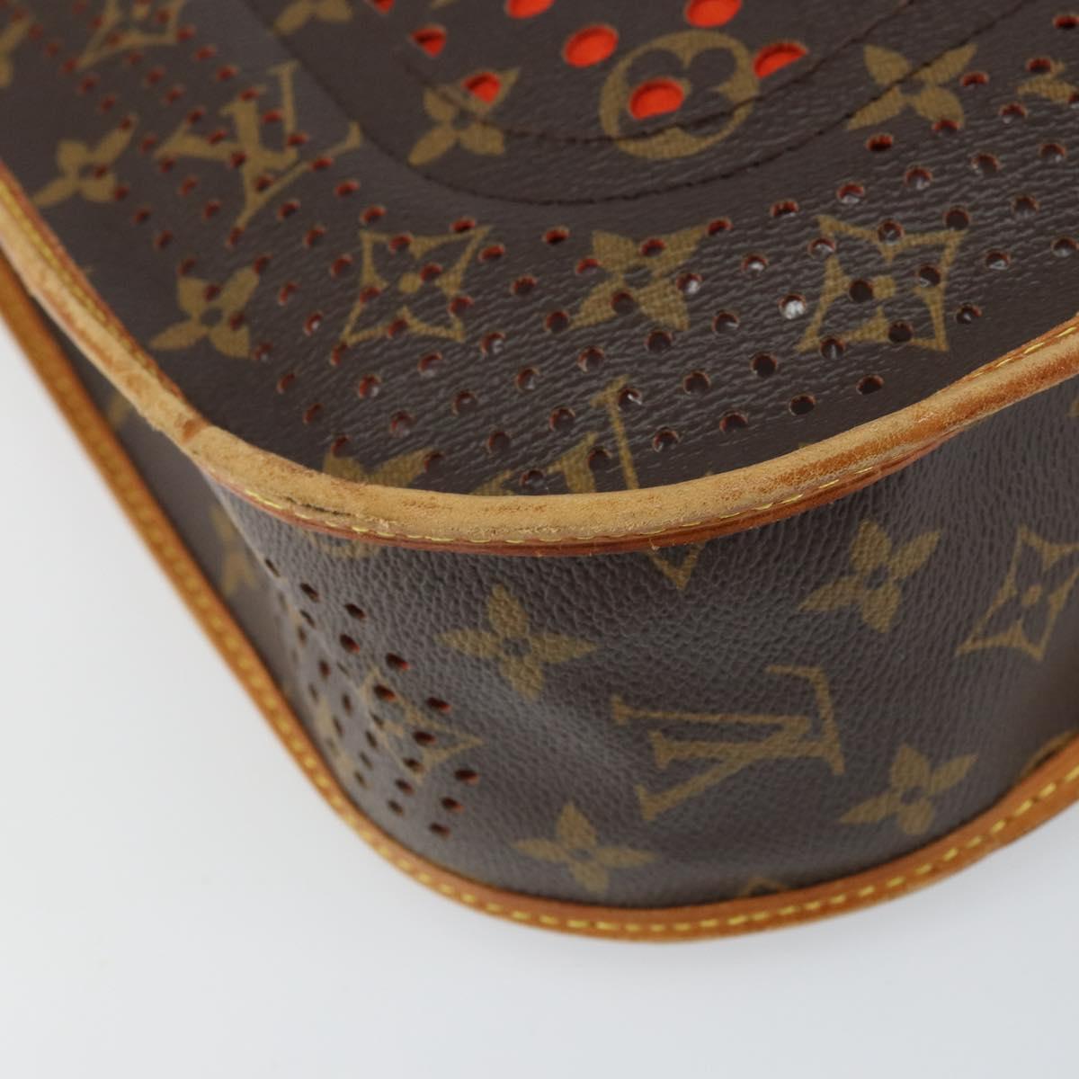 LOUIS VUITTON Monogram Perfo Musette Shoulder Bag Green M95173 LV Auth ep11967