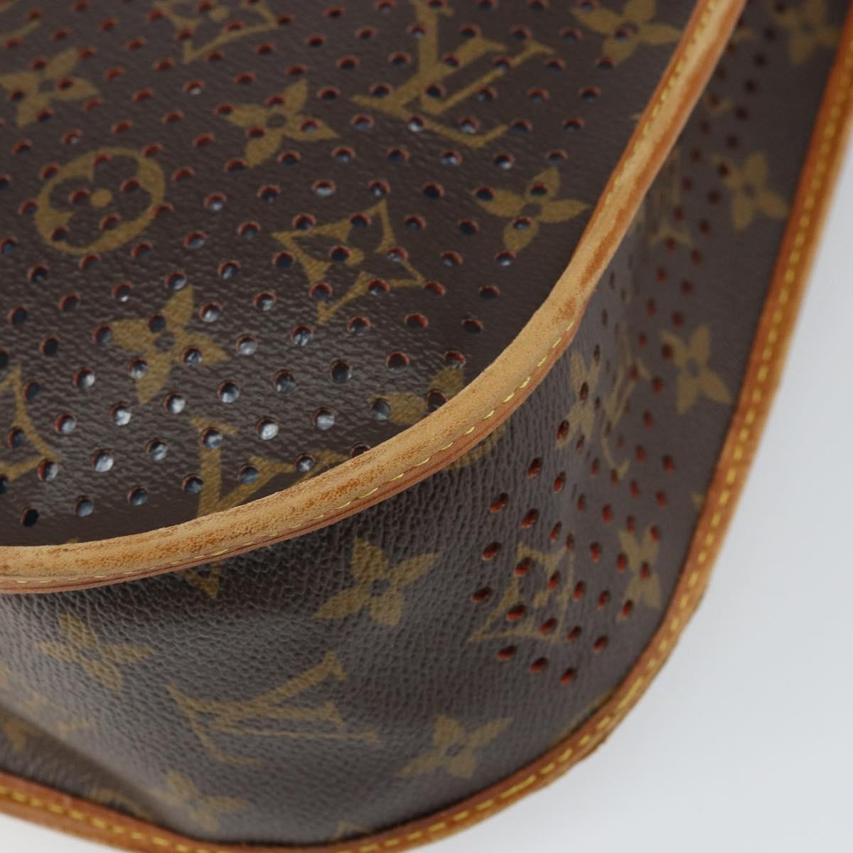 LOUIS VUITTON Monogram Perfo Musette Shoulder Bag Green M95173 LV Auth ep11967