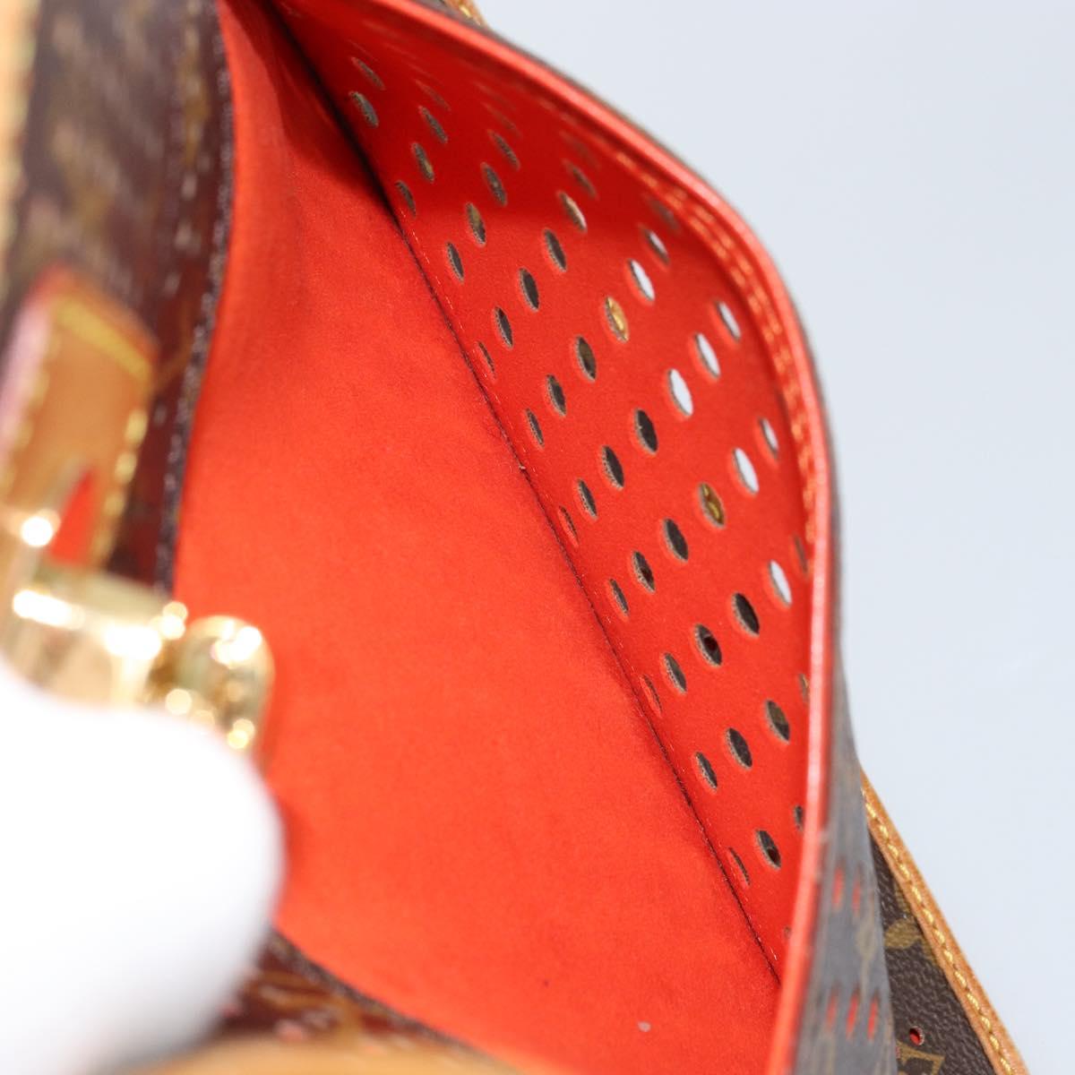 LOUIS VUITTON Monogram Perfo Musette Shoulder Bag Green M95173 LV Auth ep11967