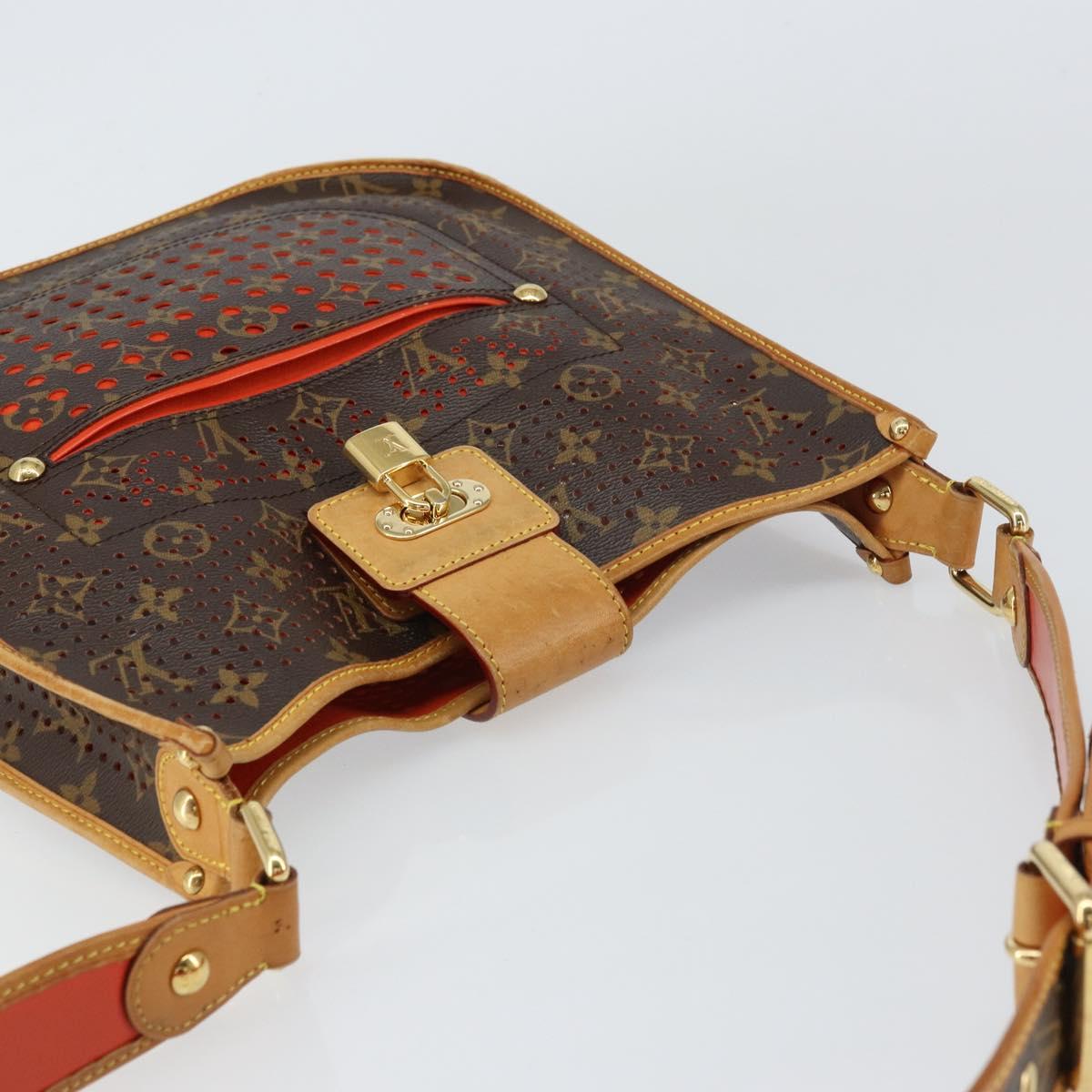 LOUIS VUITTON Monogram Perfo Musette Shoulder Bag Green M95173 LV Auth ep11967