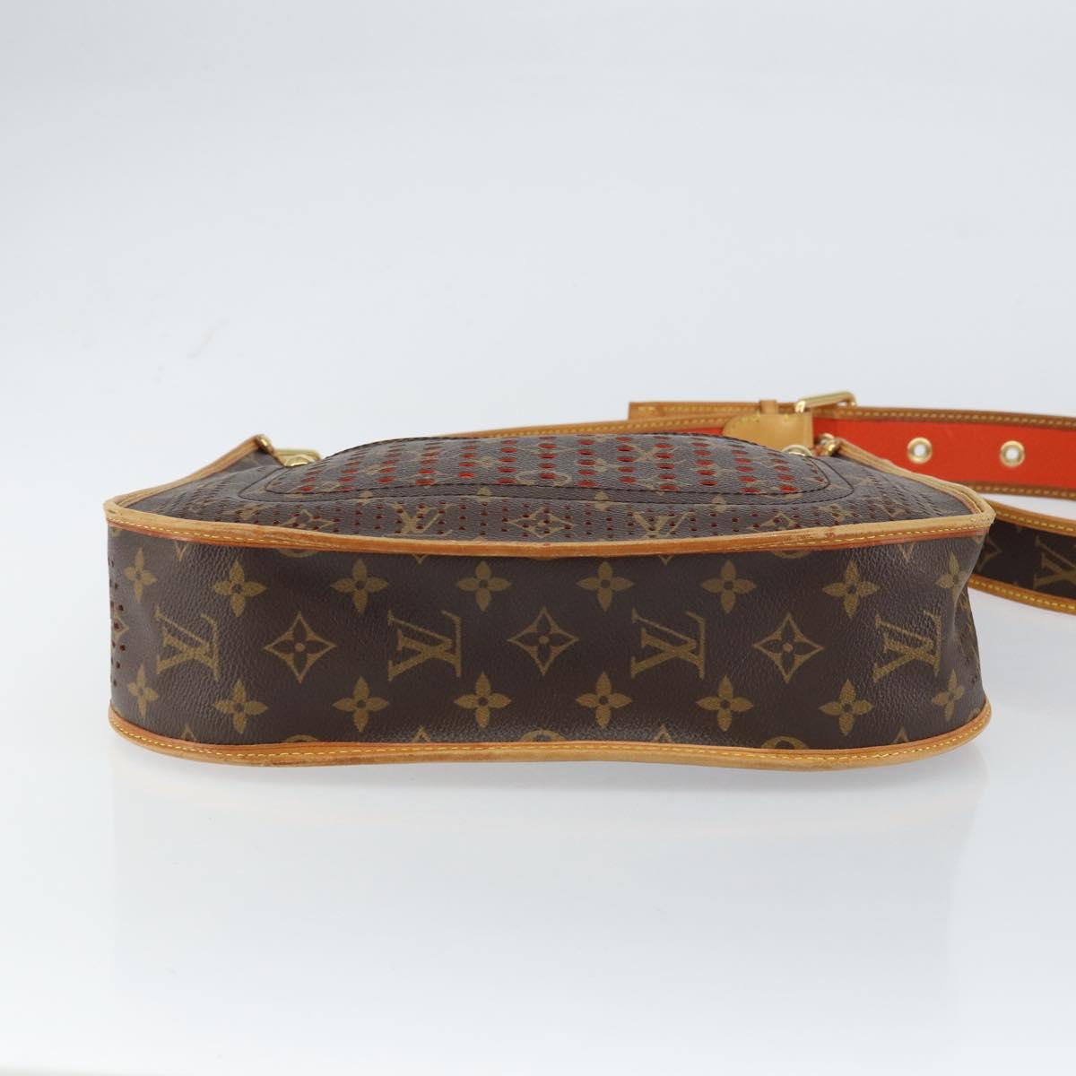 LOUIS VUITTON Monogram Perfo Musette Shoulder Bag Green M95173 LV Auth ep11967