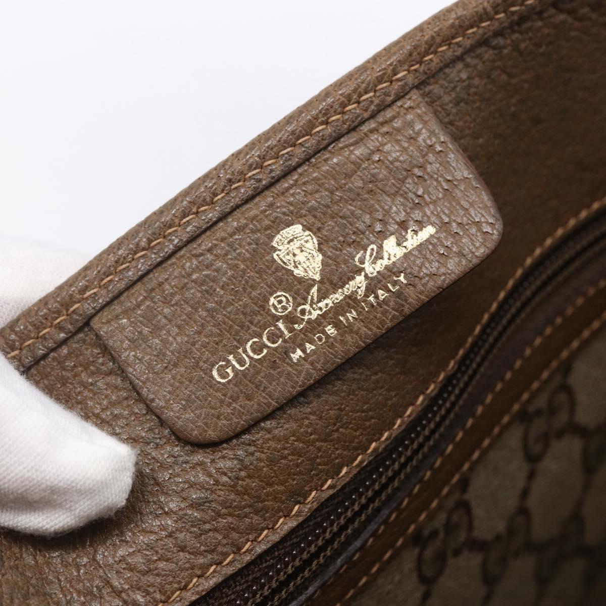 GUCCI GG Supreme Web Sherry Line Tote Bag PVC Beige Gold 39 02 091 Auth ep11968