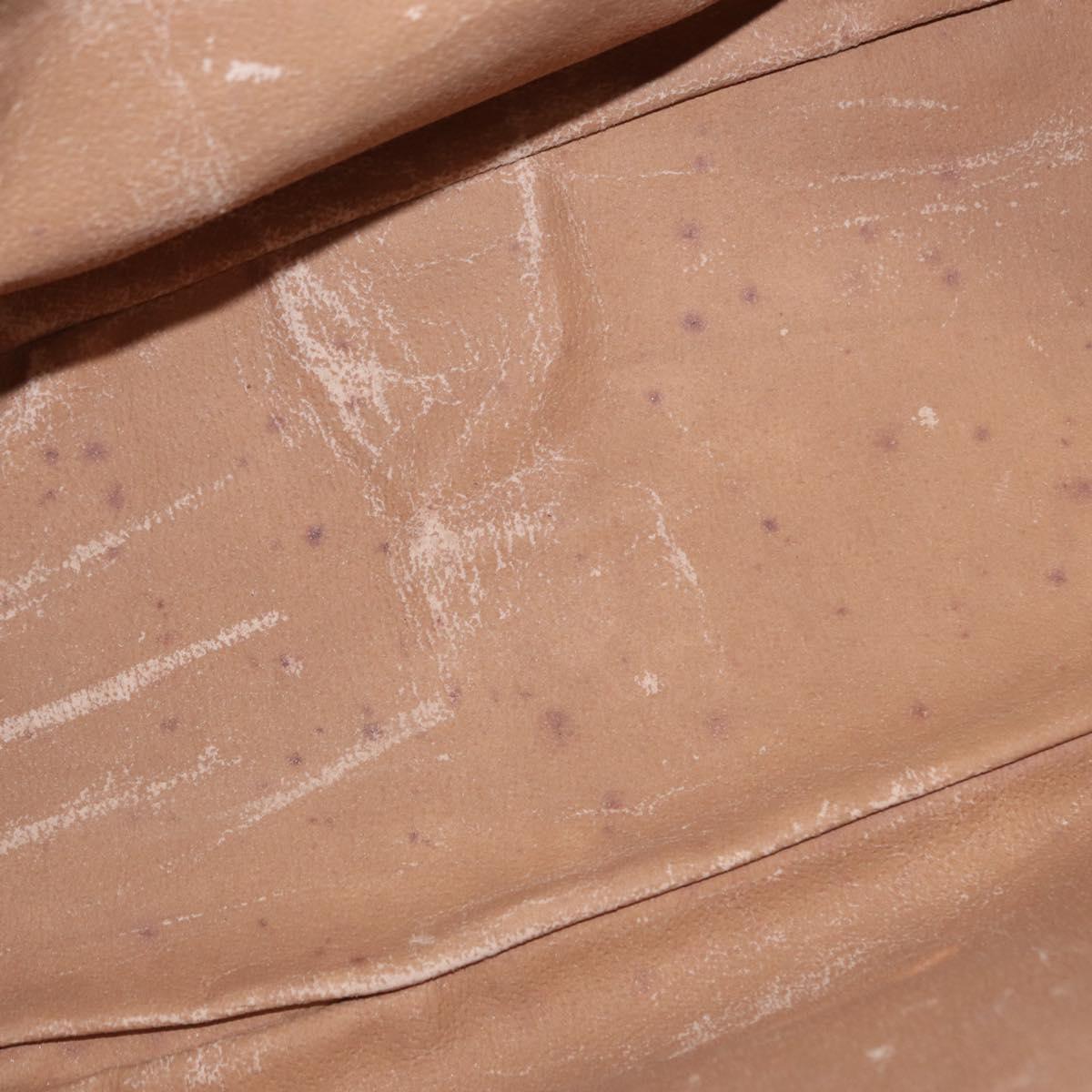 GUCCI GG Plus Supreme Boston Bag PVC Beige Gold Auth ep11970