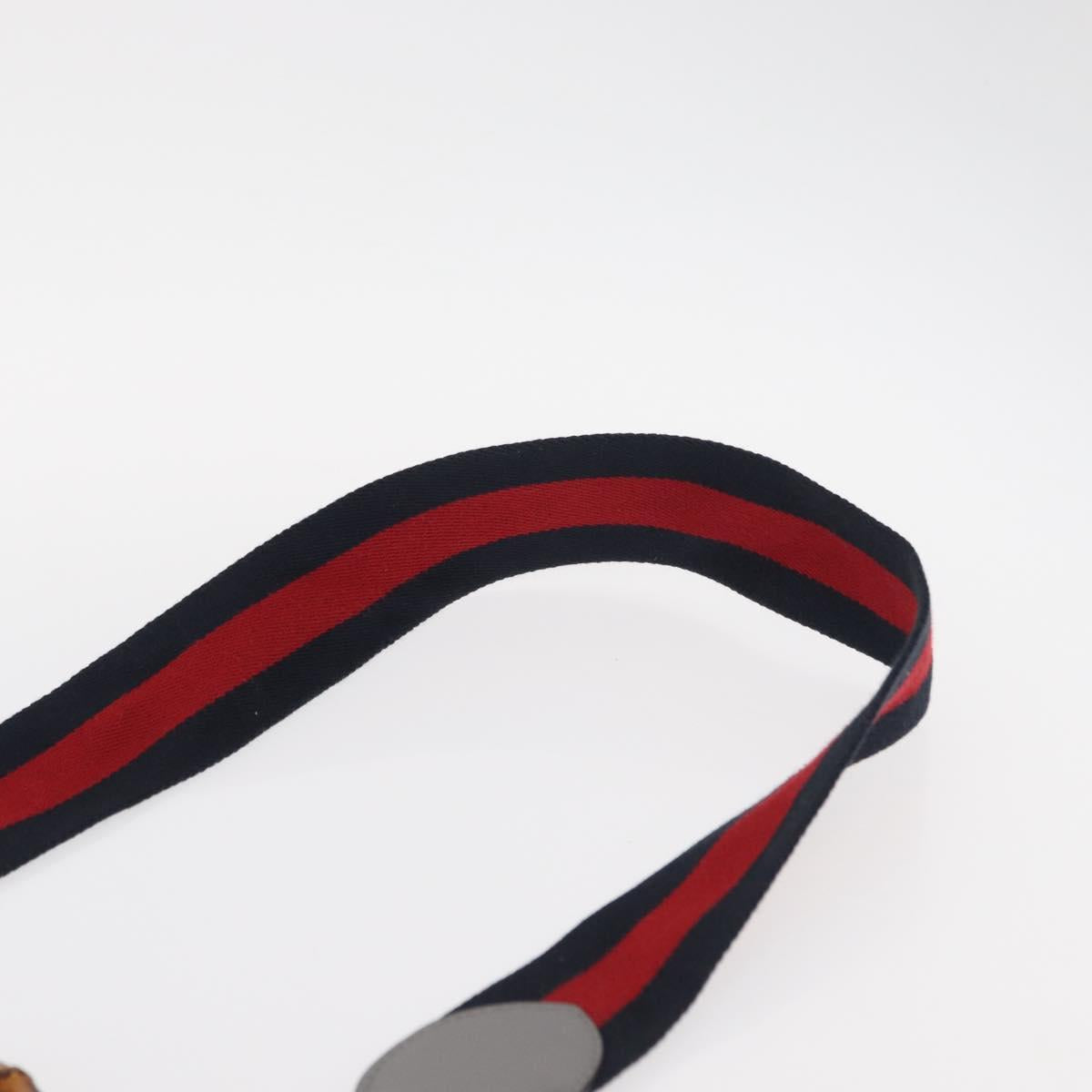 GUCCI Bamboo Sherry Line Hand Bag Leather 2way Gray Gold 470271 Auth ep11972