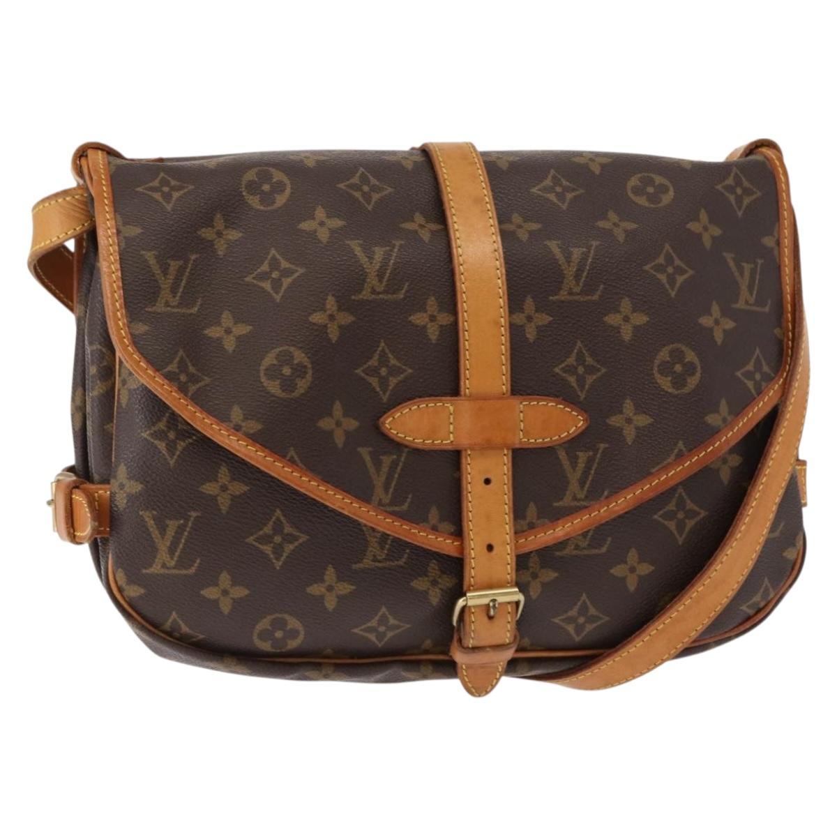 LOUIS VUITTON Monogram Saumur MM Shoulder Bag M40710 LV Auth ep11978