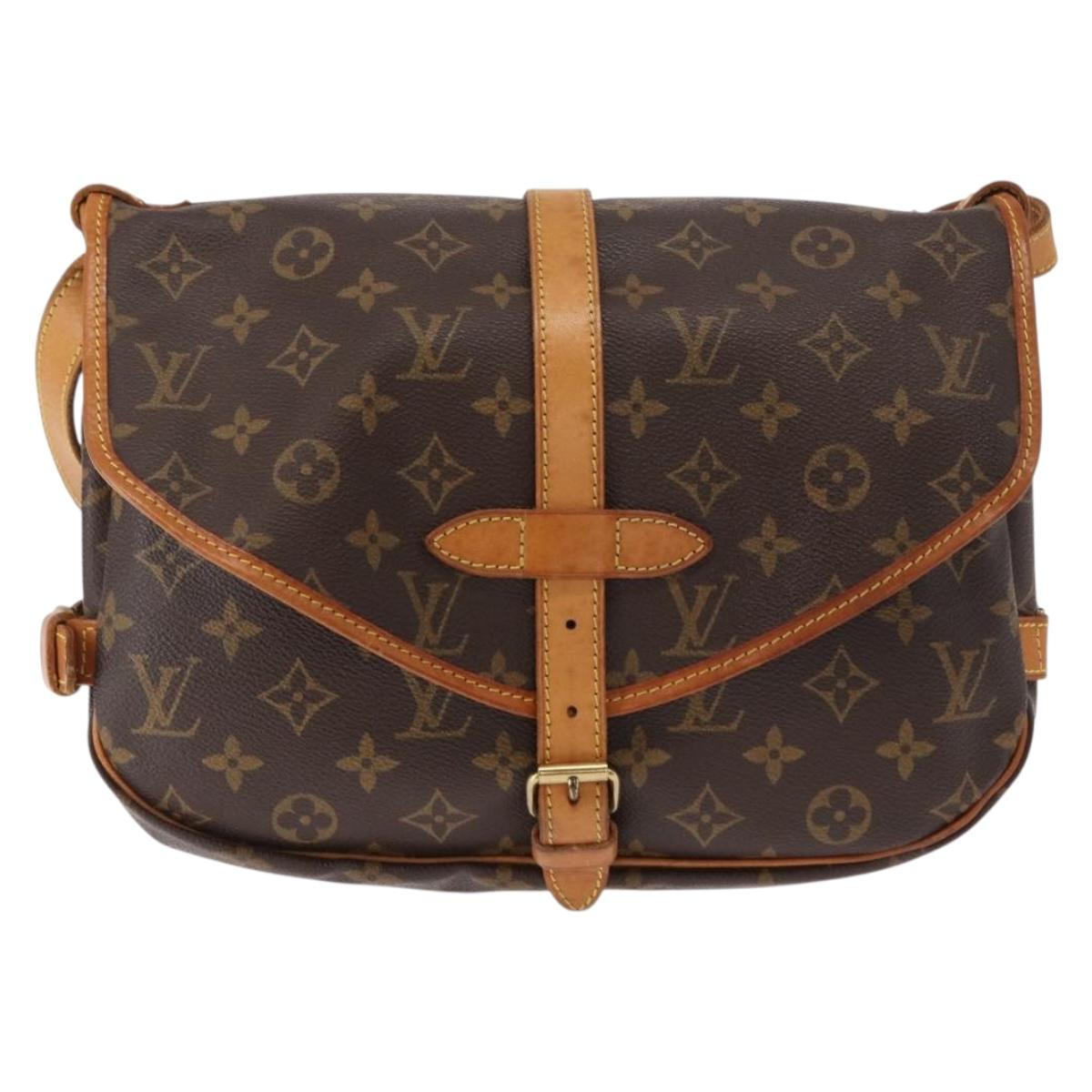 LOUIS VUITTON Monogram Saumur MM Shoulder Bag M40710 LV Auth ep11978