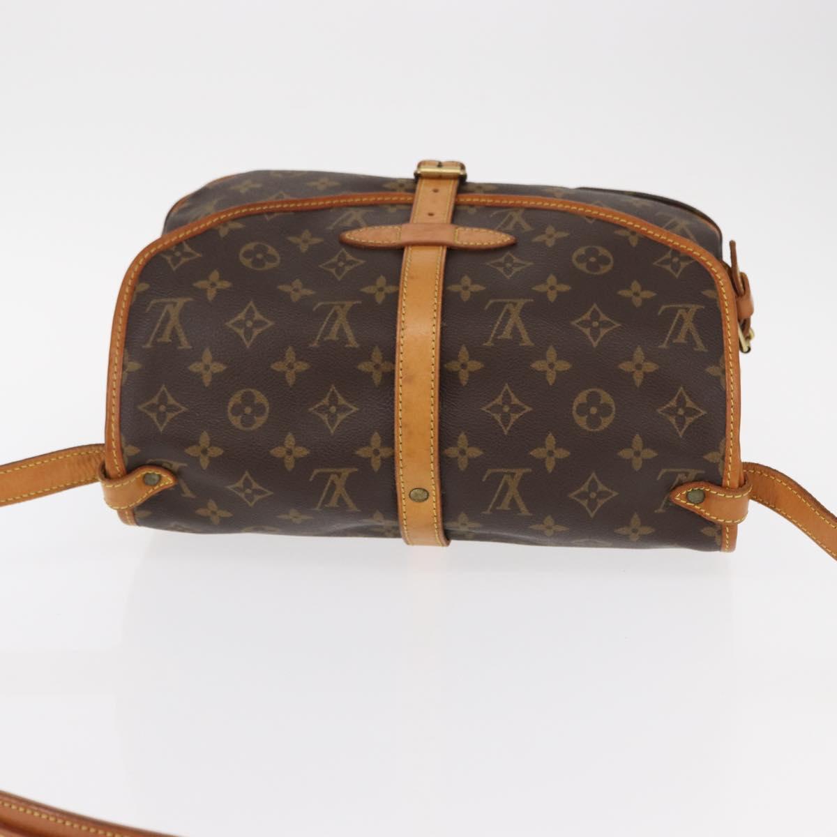 LOUIS VUITTON Monogram Saumur MM Shoulder Bag M40710 LV Auth ep11978