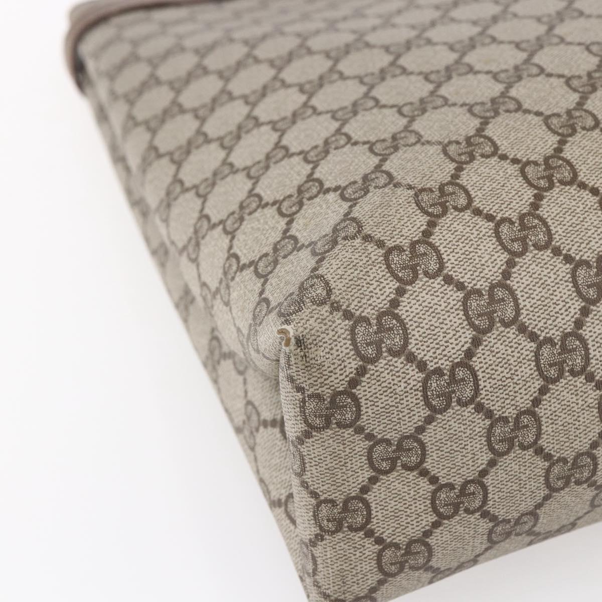 GUCCI GG Supreme Tote Bag PVC Beige Gold 39 02 061 Auth ep11995