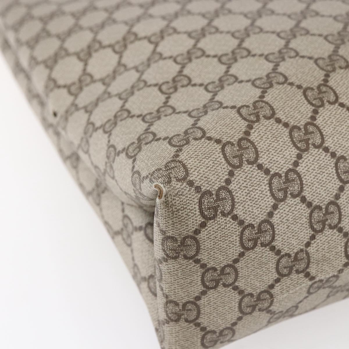 GUCCI GG Supreme Tote Bag PVC Beige Gold 39 02 061 Auth ep11995