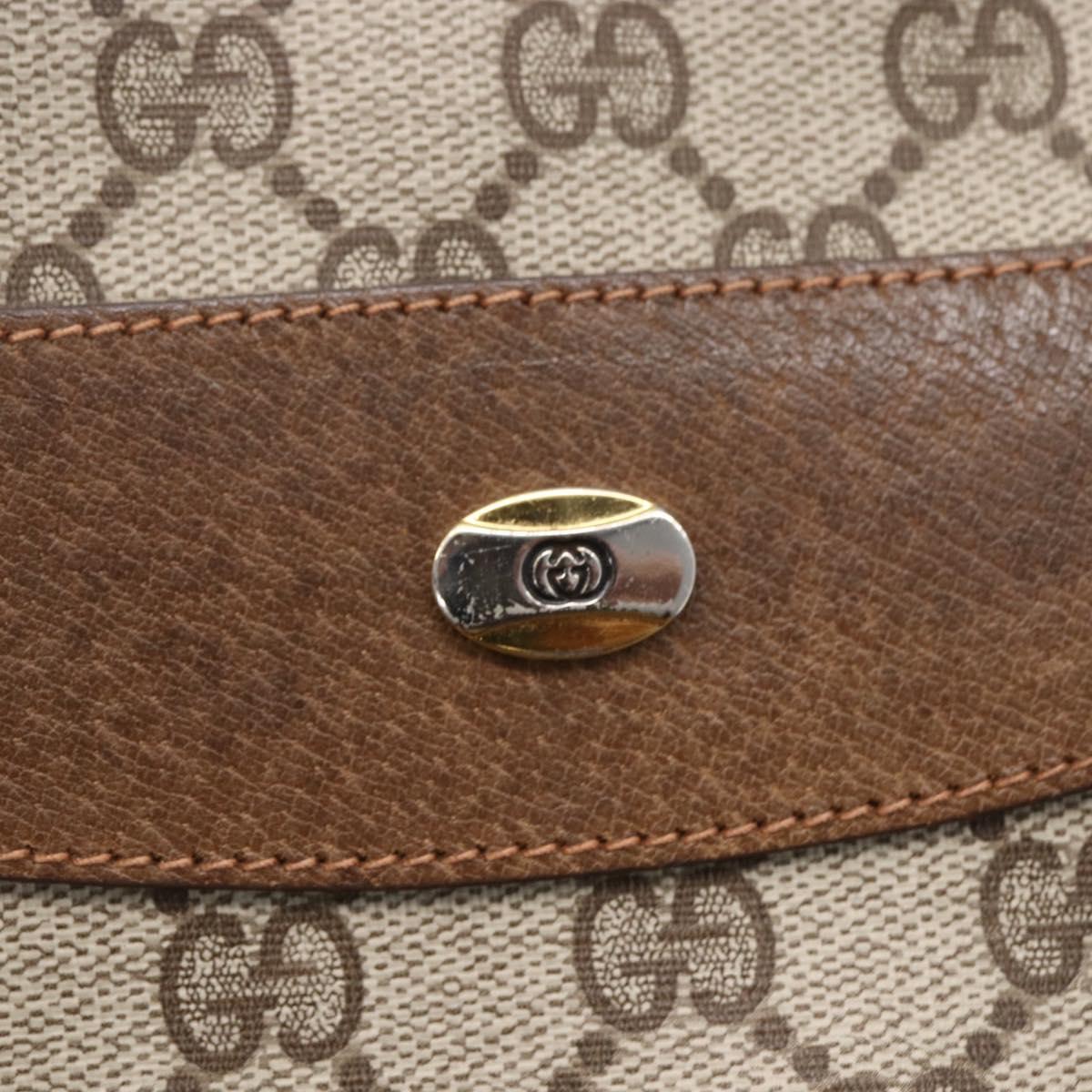 GUCCI GG Supreme Tote Bag PVC Beige Gold 39 02 061 Auth ep11995