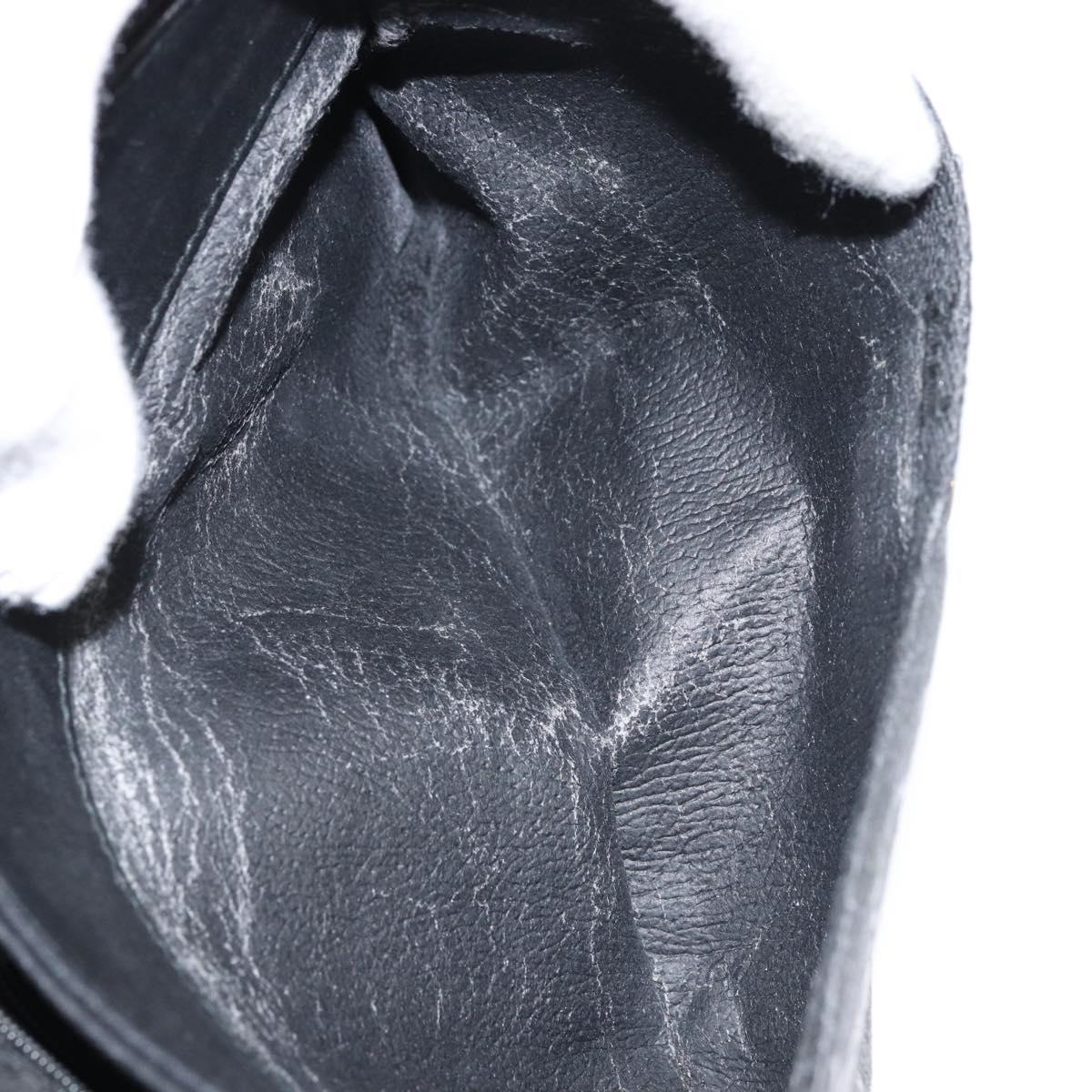 GUCCI GG Canvas Shoulder Bag Black Gold Auth ep11997