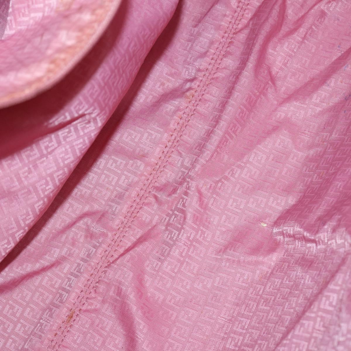 FENDI Zucca Canvas Tote Bag Black Brown Auth ep11998