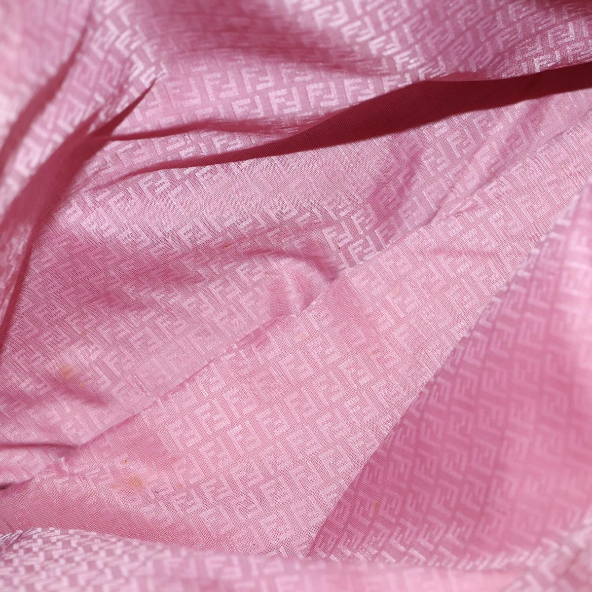 FENDI Zucca Canvas Tote Bag Black Brown Auth ep11998