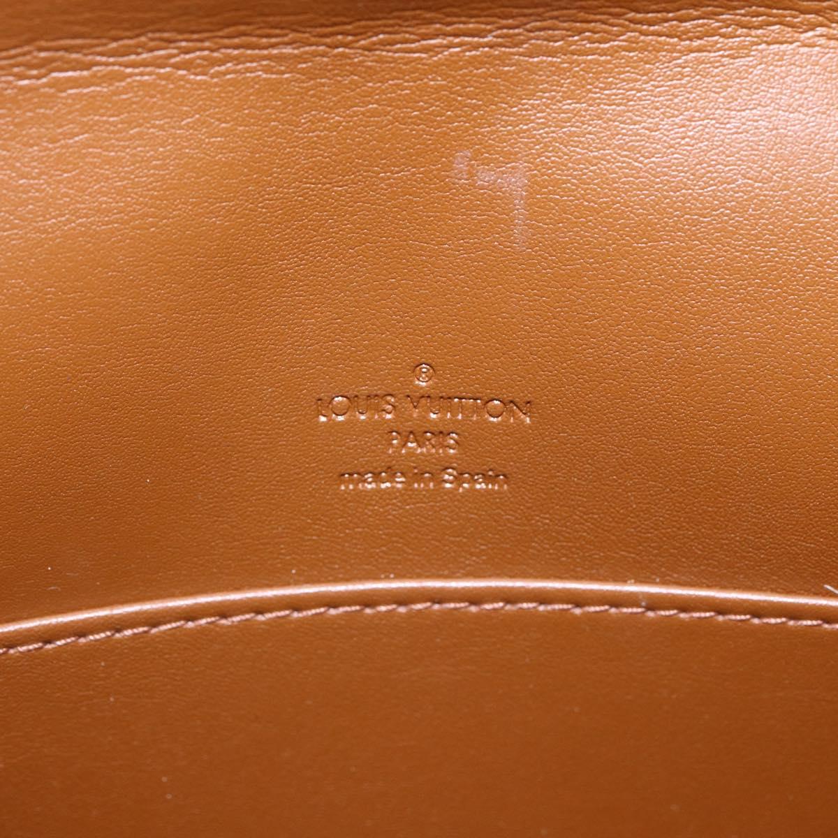 LOUIS VUITTON Monogram Vernis Thompson Street Bag Bronze M91124 LV Auth ep12004