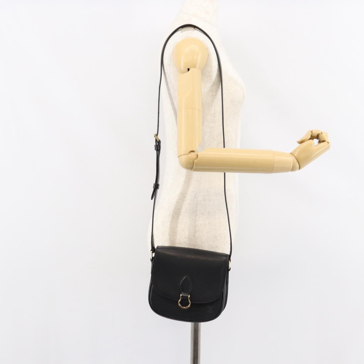 LOUIS VUITTON Epi Saint Cloud PM Shoulder Bag Black M52212 LV Auth ep12006