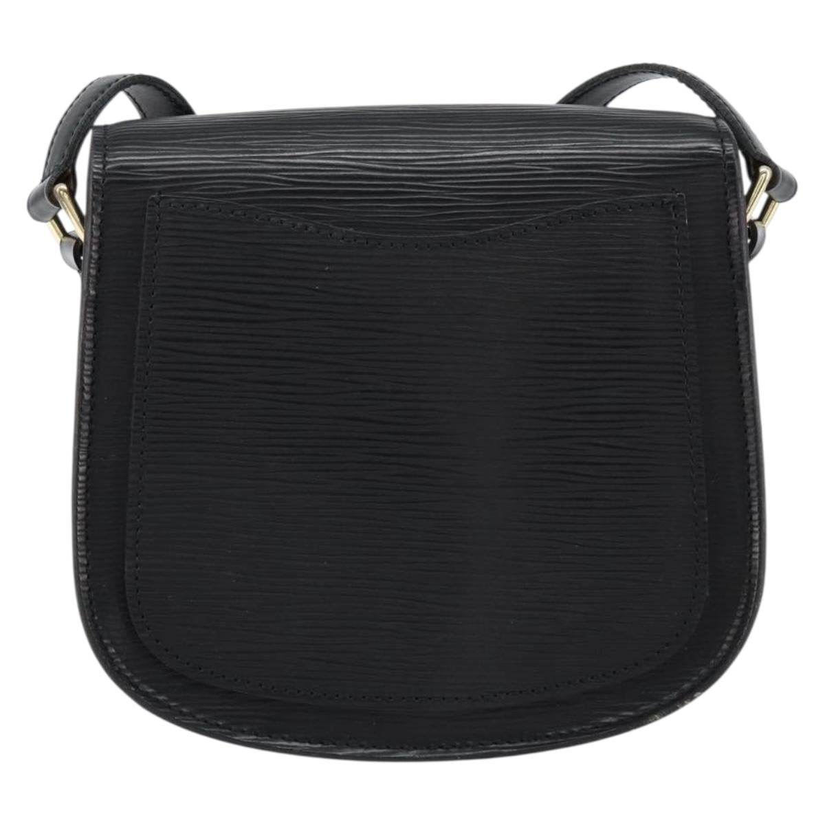 LOUIS VUITTON Epi Saint Cloud PM Shoulder Bag Black M52212 LV Auth ep12006