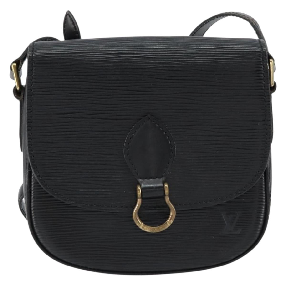 LOUIS VUITTON Epi Saint Cloud PM Shoulder Bag Black M52212 LV Auth ep12009