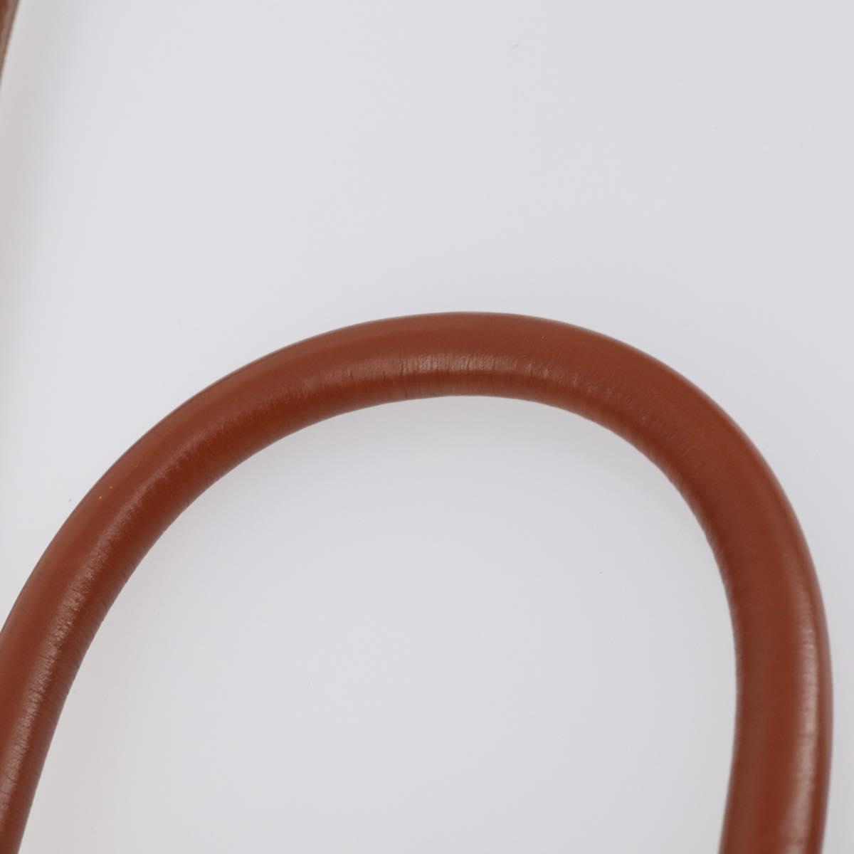 FENDI Pecan Canvas Hand Bag PVC 2way Black Brown Auth ep12011