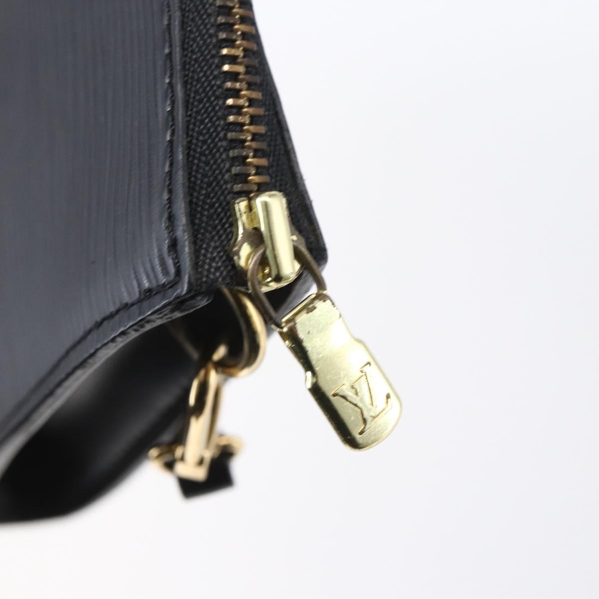 LOUIS VUITTON Epi Pochette Accessoires Pouch Black M52982 LV Auth ep12012