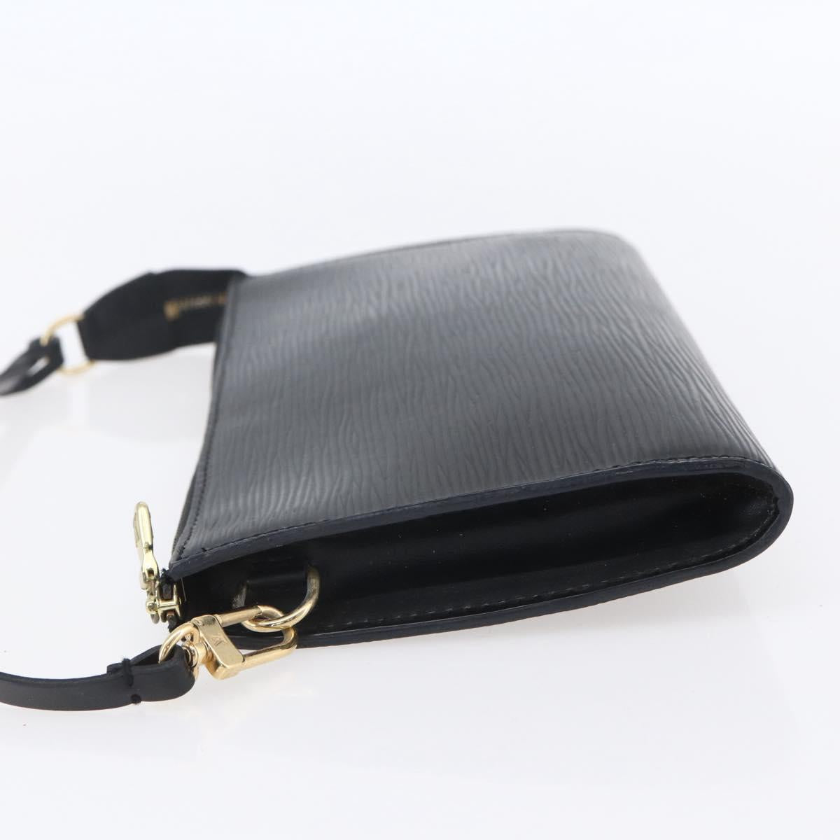 LOUIS VUITTON Epi Pochette Accessoires Pouch Black M52982 LV Auth ep12012