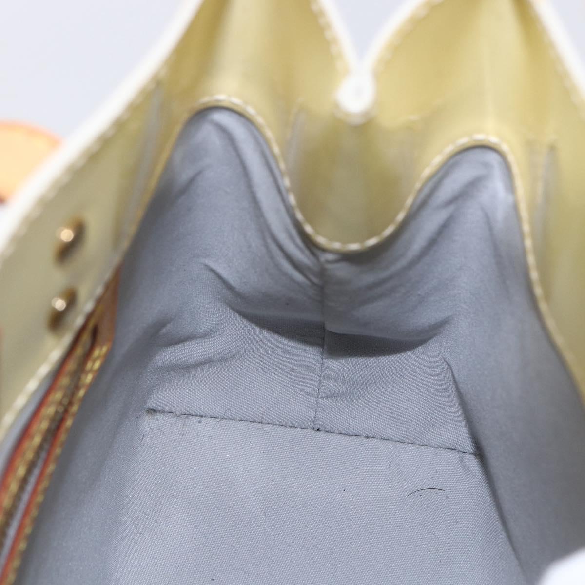 LOUIS VUITTON Monogram Vernis Reade PM Hand Bag Perle M91336 LV Auth ep12031