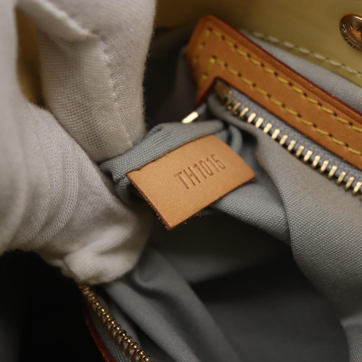 LOUIS VUITTON Monogram Vernis Reade PM Hand Bag Perle M91336 LV Auth ep12031