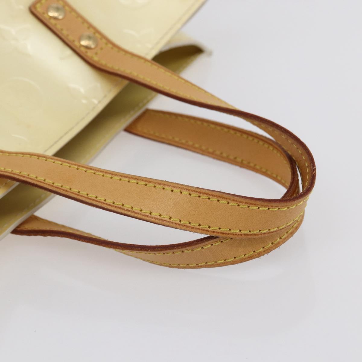 LOUIS VUITTON Monogram Vernis Reade PM Hand Bag Perle M91336 LV Auth ep12031