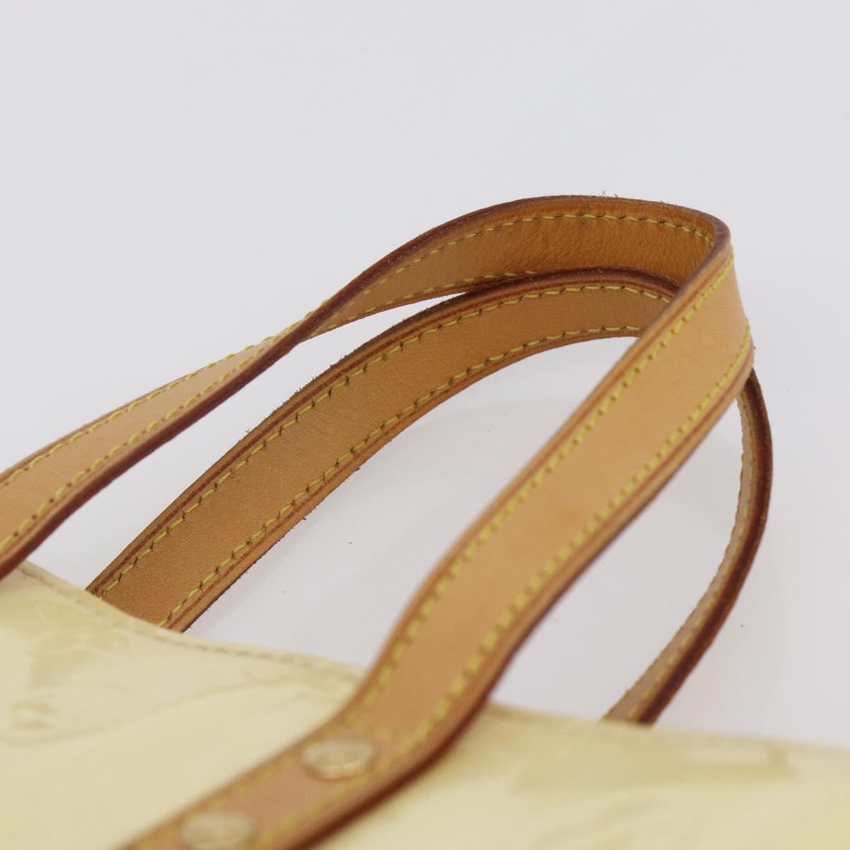 LOUIS VUITTON Monogram Vernis Reade PM Hand Bag Perle M91336 LV Auth ep12031