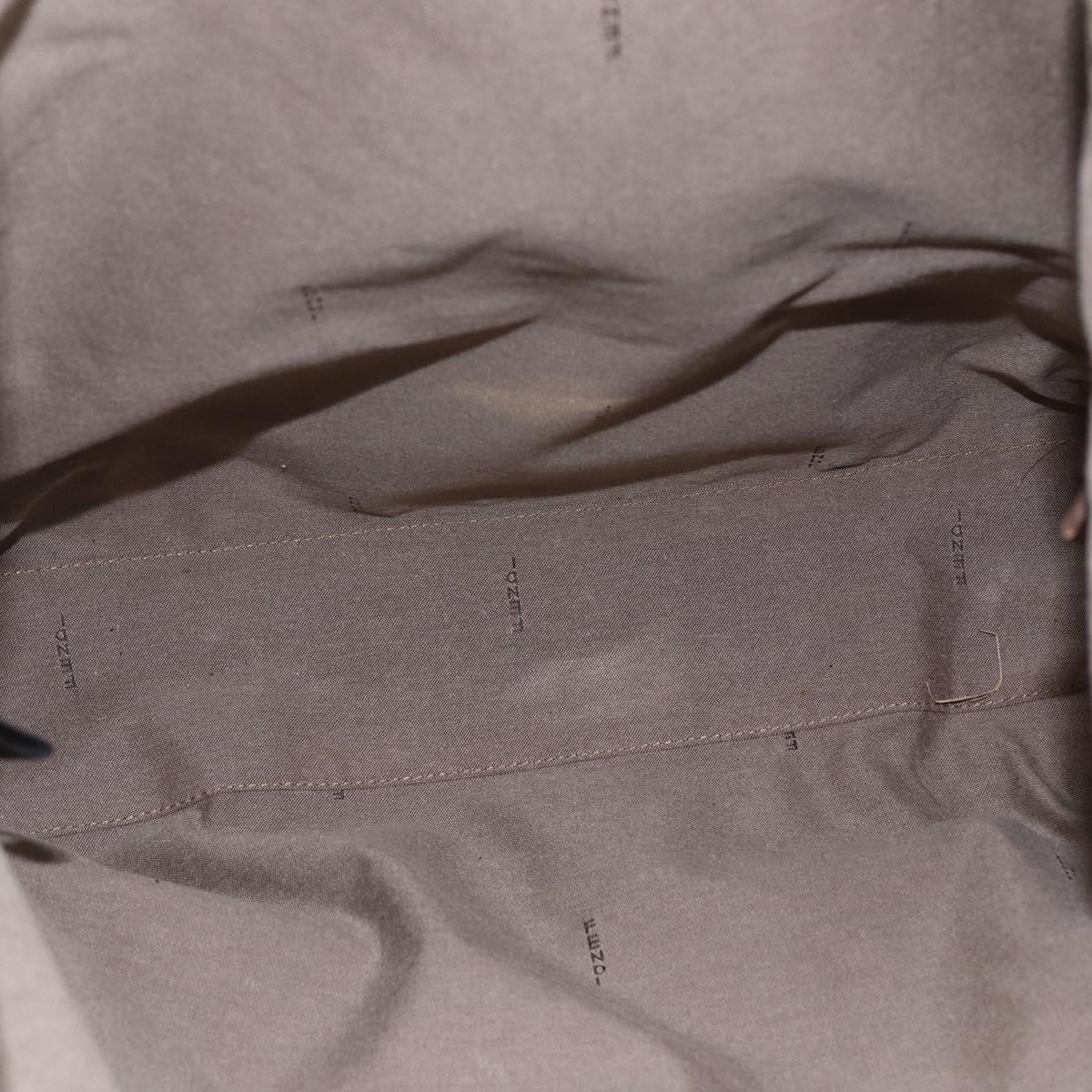 FENDI Zucchino Canvas Tote Bag Beige Gold Auth ep12032