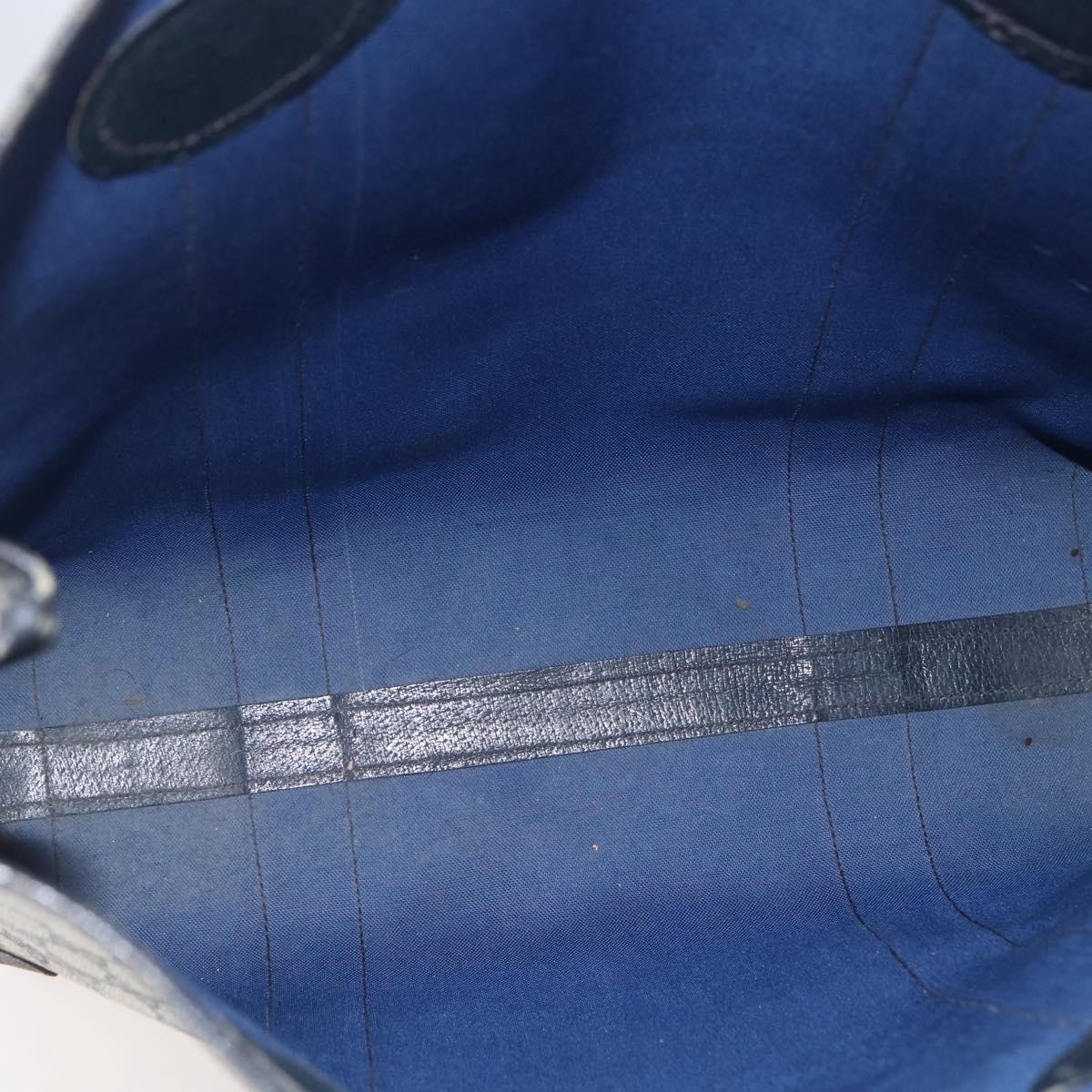 GUCCI GG Supreme Sherry Line Tote Bag PVC Navy Red Auth ep12033