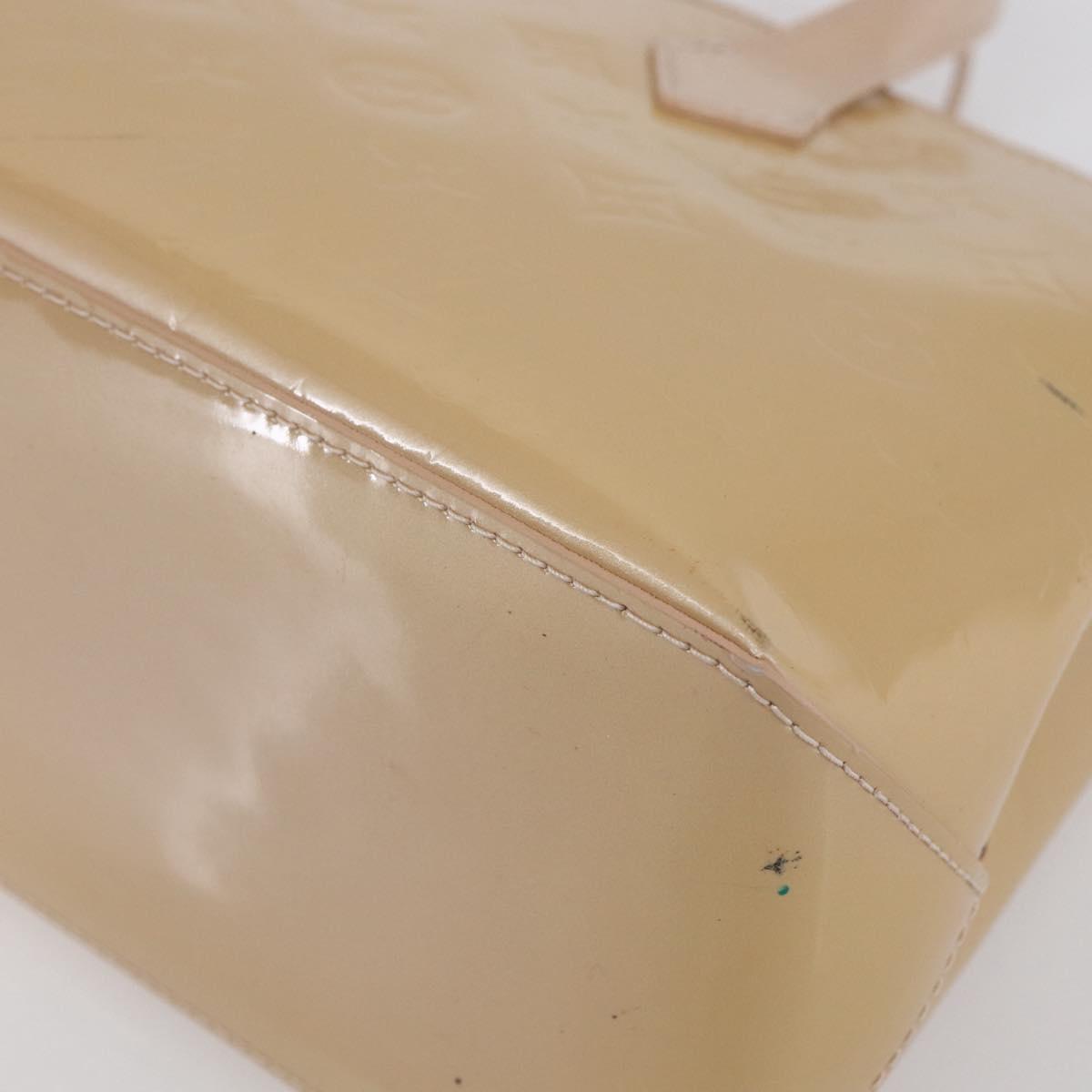 LOUIS VUITTON Vernis Wilshire PM Bag Rose Flow Lantern M91642 LV Auth ep12044