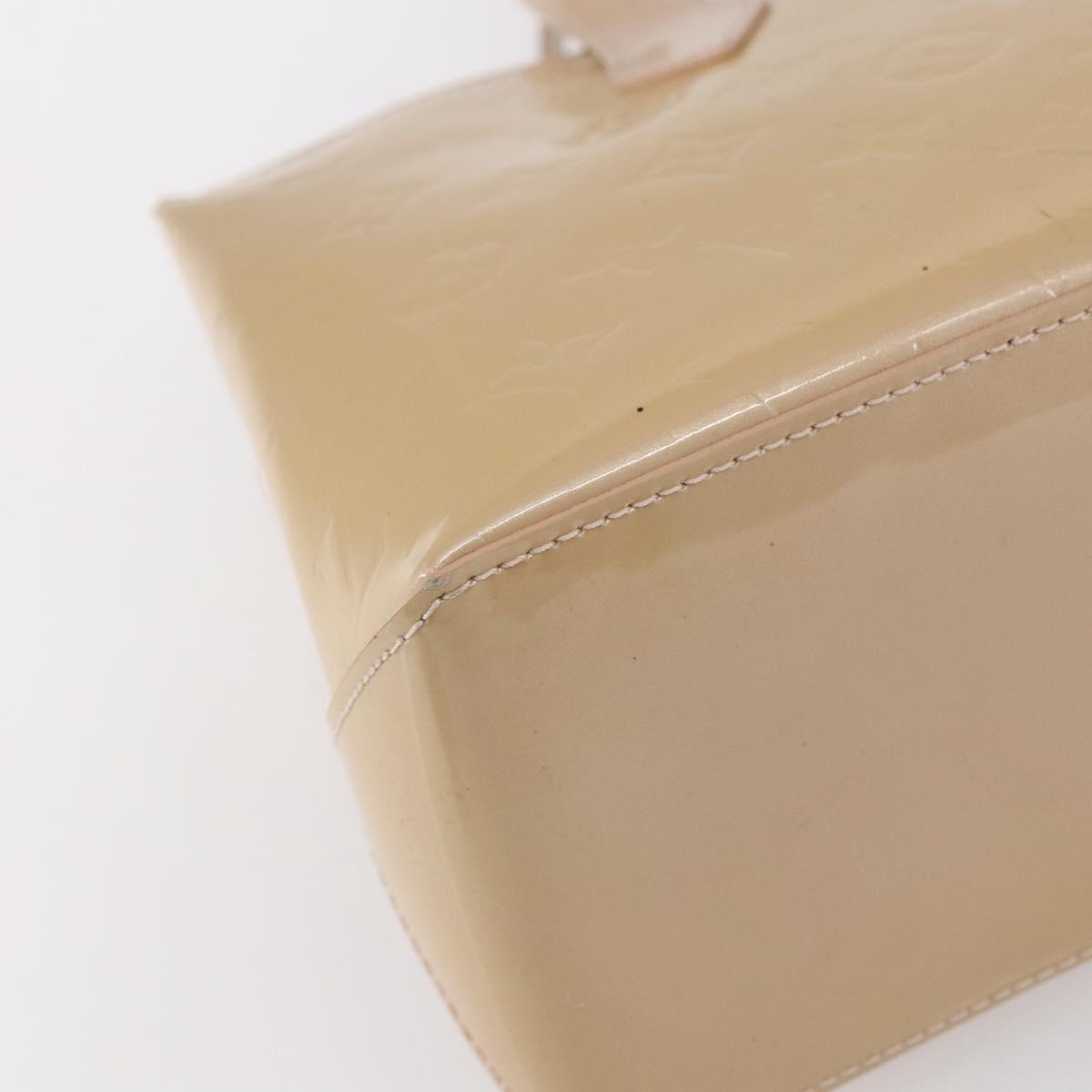 LOUIS VUITTON Vernis Wilshire PM Bag Rose Flow Lantern M91642 LV Auth ep12044