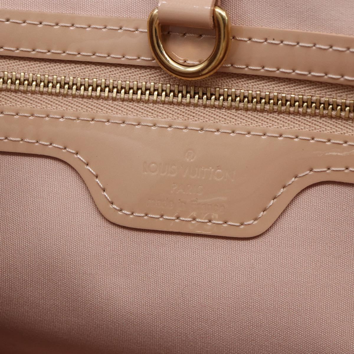 LOUIS VUITTON Vernis Wilshire PM Bag Rose Flow Lantern M91642 LV Auth ep12044