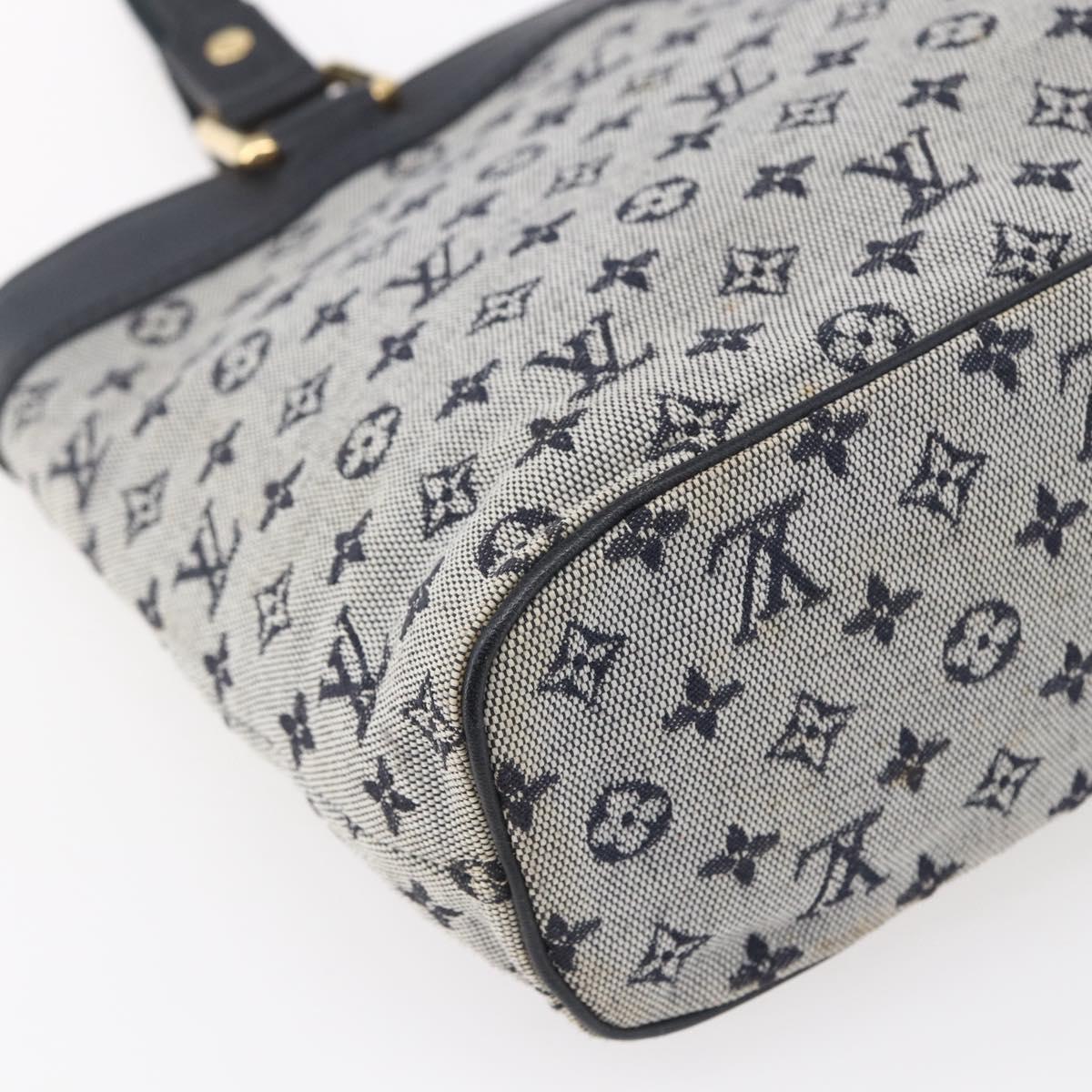 LOUIS VUITTON Monogram Mini Lucille PM Hand Bag Blue M92676 LV Auth ep12045