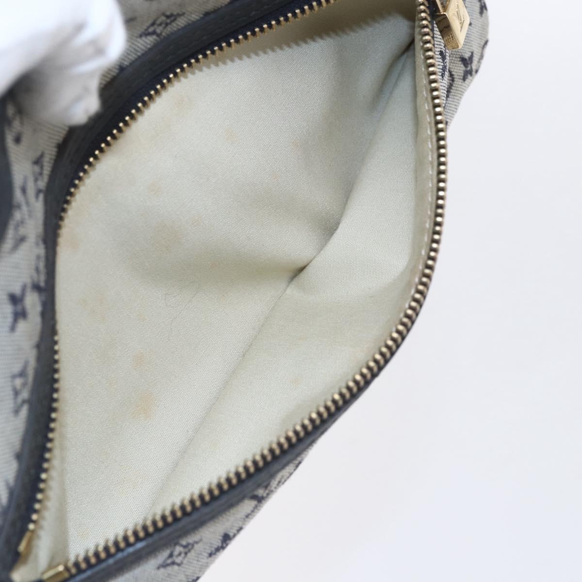 LOUIS VUITTON Monogram Mini Lucille PM Hand Bag Blue M92676 LV Auth ep12045