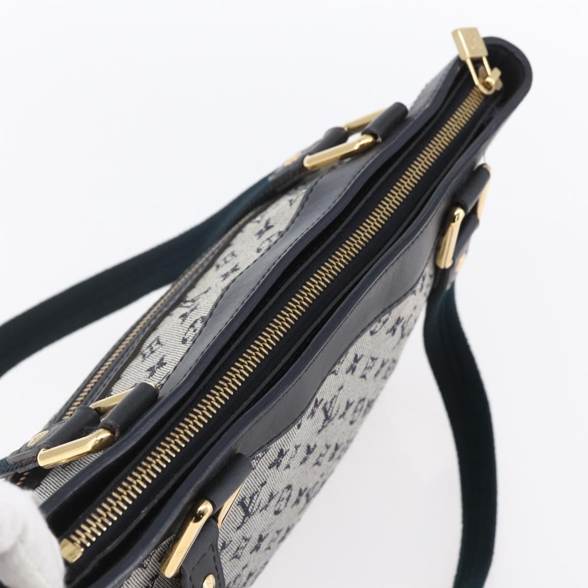 LOUIS VUITTON Monogram Mini Lucille PM Hand Bag Blue M92676 LV Auth ep12045