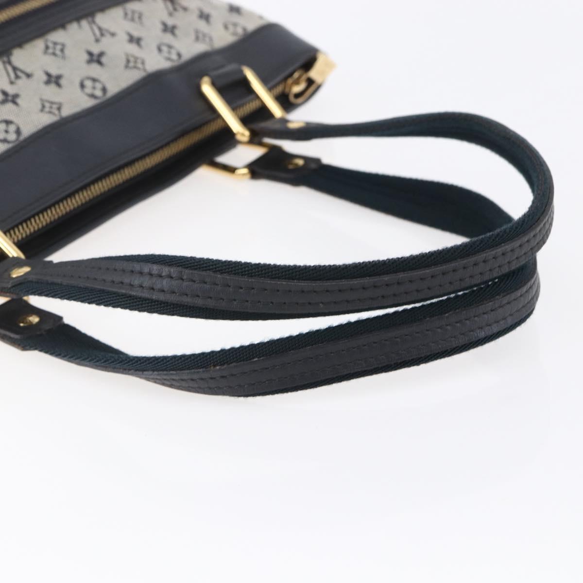 LOUIS VUITTON Monogram Mini Lucille PM Hand Bag Blue M92676 LV Auth ep12045